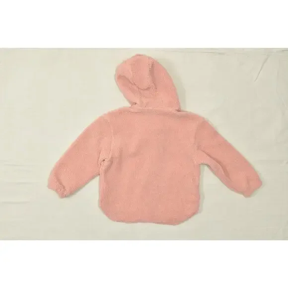 Nike Therma-FIT Pink Pullover Sherpa Hoodie Regular Size M Kid's Polyester - Picture 8 of 8